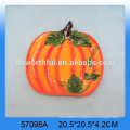 Lovely wholesale ceramic Halloween pumpkin dinner plate